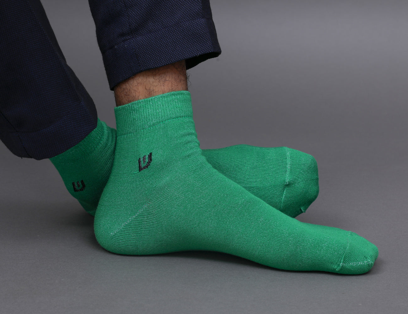 Men's Cotton Solid Color Ankle Length Socks
