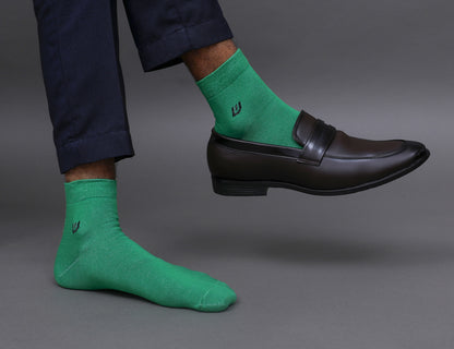 Men's Cotton Solid Color Ankle Length Socks