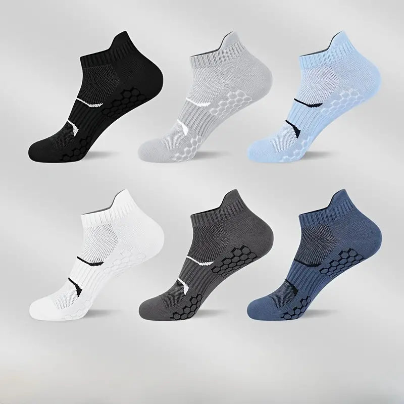 (6 Pairs) Men's Odor-Fighting Low Cut Sport Socks – Quick-Drying, Lightweight, and Ventilated for All-Day Freshness, Ideal for Daily & Outdoor Wear in Spring & Summer