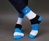 Men's Multi Color Premium Cotton Color-Block Socks For Men - Pack of 3 Pair