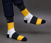 Men's Multi Color Premium Cotton Color-Block Socks For Men - Pack of 3 Pair