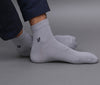 Men's Solid Color Premium Cotton Ankle Length Socks - Pack of 2 Pair