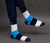 Men's Multi Color Premium Cotton Color-Block Socks For Men - Pack of 2 Pair