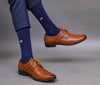 Men's Combed Cotton Ribbed Black - Blue- Coffee Color Full Length Premium Socks - Pack of 3 Pair