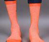 Men's Combed Cotton Ribbed Black, Blue, Coffee, Orange, Yellow, Skin Color Full Length Premium Socks - Pack of 3 Pair