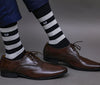 Men's Premium Cotton Striped Multi-Color Full Length Socks For Men - Pack of 2 Pair