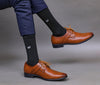 Men's Combed Cotton Ribbed Black, Blue, Coffee, Orange, Yellow, Skin Color Full Length Premium Socks - Pack of 3 Pair