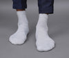 Men's Solid Light Gray- Charcoal Color Premium Cotton Ankle Length Socks - Pack of 2 Pair