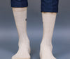 Men's Combed Cotton Ribbed Skin - Coffee Color Full Length Premium Socks - Pack of 2 Pair