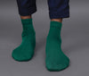 Men's Solid Color Green - Mustard Yellow Premium Cotton Ankle Length Socks - Pack of 2 Pair