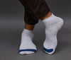 Men's Cotton Lt Gray - Denim Casual Ribbed Ankle Length Socks