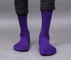 Men's Solid Color Lavendor - Purple Full Length Premium Cotton Socks For Men - Pack of 2 Pair
