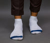 Men's Cotton Lt Gray - Denim Casual Ribbed Ankle Length Socks