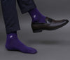 Men's Solid Color Lavendor - Purple Premium Cotton Ankle Length Socks - Pack of 2 Pair
