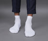 Men's Cotton White Solid Color Ankle Length