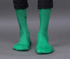 Men's Solid Color Light & Army Green Color Full Length Premium Cotton Socks For Men - Pack of 2 Pair