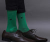 Men's Solid Color Light & Army Green Color Full Length Premium Cotton Socks For Men - Pack of 2 Pair