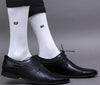 Men's Solid Color White, Maroon Full Length Premium Cotton Socks For Men - Pack of 2 Pair
