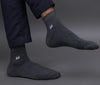 Men's Cotton Dark Gray Solid Color Ankle Length
