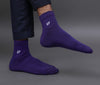 Men's Cotton Dark Purple Solid Color Ankle Length