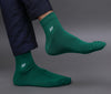 Men's Cotton Dark Green Solid Color Ankle Length