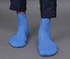 Men's Cotton Sky Blue Solid Color Ankle Length