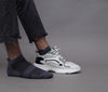 Men's Fine Nylon Multicolor Ankle Premium Quality Socks- Pack of 3 Pair