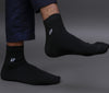 Men's Solid Color Black- Navy Blue Premium Cotton Ankle Length Socks - Pack of 2 Pair