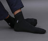 Men's Solid Color Black- Navy Blue Premium Cotton Ankle Length Socks - Pack of 2 Pair