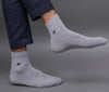 Men's Cotton Still Gray Solid Color Ankle Length