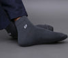 Men's Solid Color Premium Cotton Ankle Length Socks - Pack of 2 Pair