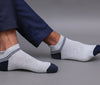 Men's Cotton Light Gray Casual Ankle Length Socks