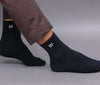 Men's Solid Color Combed Cotton Ankle Length Socks For Men - Pack of 3 Pair