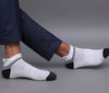 Men's Cotton White Casual Ankle Length Socks