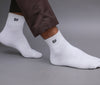 Men's Solid Color Combed Cotton Ankle Length Socks For Men - Pack of 3 Pair