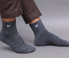 Men's Solid Color Combed Cotton Ankle Length Socks For Men - Pack of 3 Pair